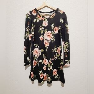 💚5/$25 PINC Floral Long Sleeve Mini Dress Size Small